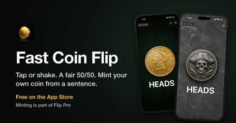 Fast Coin Flip promotional card for LinkedIn